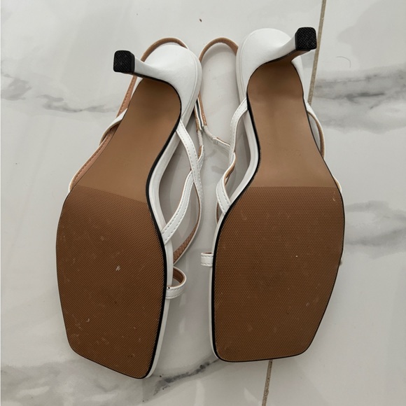 White Strappy Heels - Picture 3 of 4